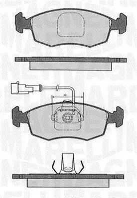 Bremsbelagsatz, Scheibenbremse MAGNETI MARELLI 363916060232