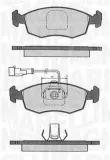 Bremsbelagsatz, Scheibenbremse MAGNETI MARELLI 363916060232