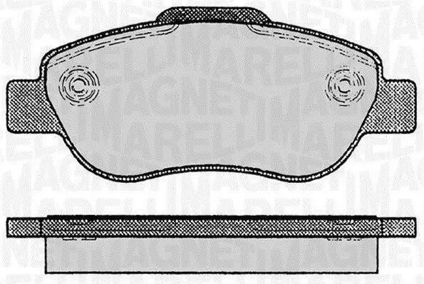 Bremsbelagsatz, Scheibenbremse MAGNETI MARELLI 363916060236