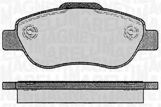 Bremsbelagsatz, Scheibenbremse MAGNETI MARELLI 363916060236 Bild Bremsbelagsatz, Scheibenbremse MAGNETI MARELLI 363916060236