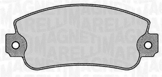 Bremsbelagsatz, Scheibenbremse MAGNETI MARELLI 363916060237 Bild Bremsbelagsatz, Scheibenbremse MAGNETI MARELLI 363916060237