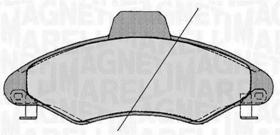 Bremsbelagsatz, Scheibenbremse Vorderachse MAGNETI MARELLI 363916060247 Bild Bremsbelagsatz, Scheibenbremse Vorderachse MAGNETI MARELLI 363916060247