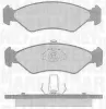 Bremsbelagsatz, Scheibenbremse Vorderachse MAGNETI MARELLI 363916060250