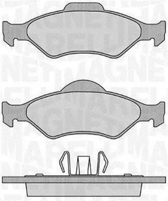 Bremsbelagsatz, Scheibenbremse MAGNETI MARELLI 363916060251