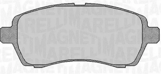 Bremsbelagsatz, Scheibenbremse Vorderachse MAGNETI MARELLI 363916060254 Bild Bremsbelagsatz, Scheibenbremse Vorderachse MAGNETI MARELLI 363916060254