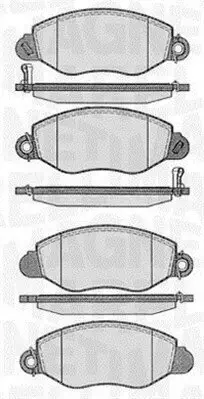 Bremsbelagsatz, Scheibenbremse MAGNETI MARELLI 363916060271