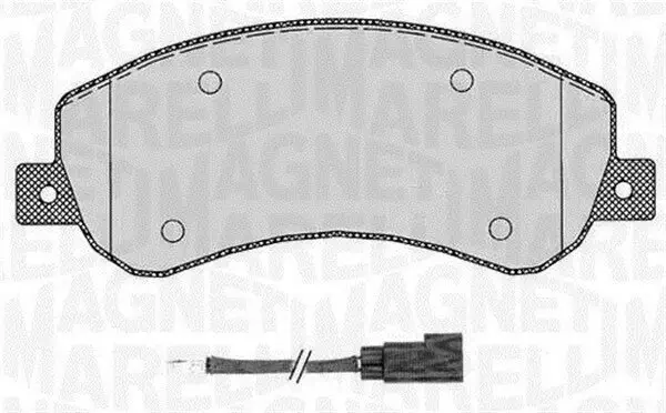 Bremsbelagsatz, Scheibenbremse MAGNETI MARELLI 363916060272