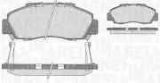 Bremsbelagsatz, Scheibenbremse Vorderachse MAGNETI MARELLI 363916060274