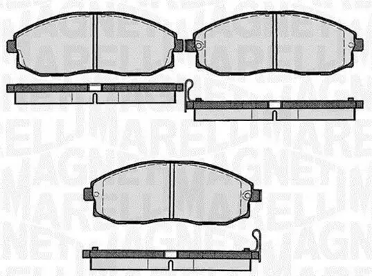 Bremsbelagsatz, Scheibenbremse Vorderachse MAGNETI MARELLI 363916060279