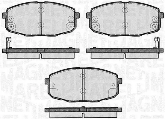 Bremsbelagsatz, Scheibenbremse MAGNETI MARELLI 363916060281