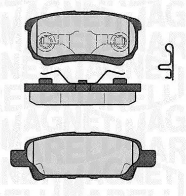 Bremsbelagsatz, Scheibenbremse MAGNETI MARELLI 363916060285