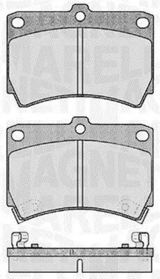 Bremsbelagsatz, Scheibenbremse MAGNETI MARELLI 363916060286