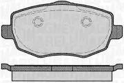 Bremsbelagsatz, Scheibenbremse Vorderachse MAGNETI MARELLI 363916060291