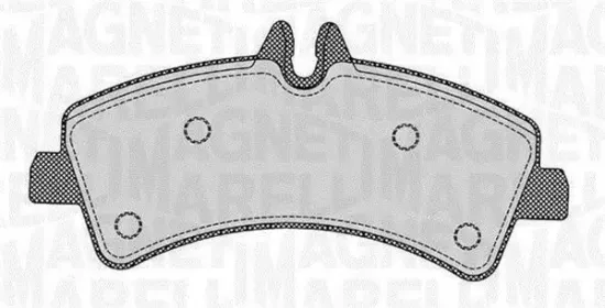 Bremsbelagsatz, Scheibenbremse MAGNETI MARELLI 363916060299 Bild Bremsbelagsatz, Scheibenbremse MAGNETI MARELLI 363916060299