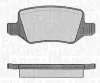 Bremsbelagsatz, Scheibenbremse Hinterachse MAGNETI MARELLI 363916060308