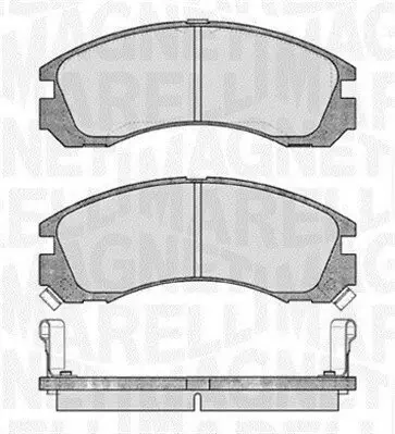 Bremsbelagsatz, Scheibenbremse MAGNETI MARELLI 363916060339