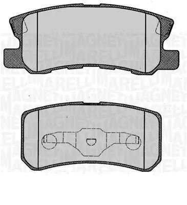 Bremsbelagsatz, Scheibenbremse MAGNETI MARELLI 363916060340 Bild Bremsbelagsatz, Scheibenbremse MAGNETI MARELLI 363916060340