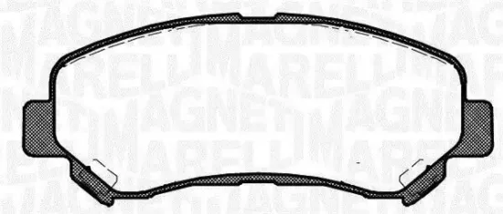 Bremsbelagsatz, Scheibenbremse Vorderachse MAGNETI MARELLI 363916060351 Bild Bremsbelagsatz, Scheibenbremse Vorderachse MAGNETI MARELLI 363916060351