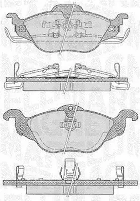 Bremsbelagsatz, Scheibenbremse MAGNETI MARELLI 363916060355