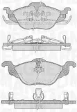 Bremsbelagsatz, Scheibenbremse MAGNETI MARELLI 363916060355