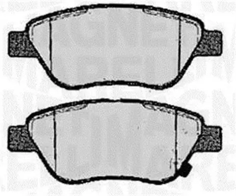 Bremsbelagsatz, Scheibenbremse Vorderachse MAGNETI MARELLI 363916060361