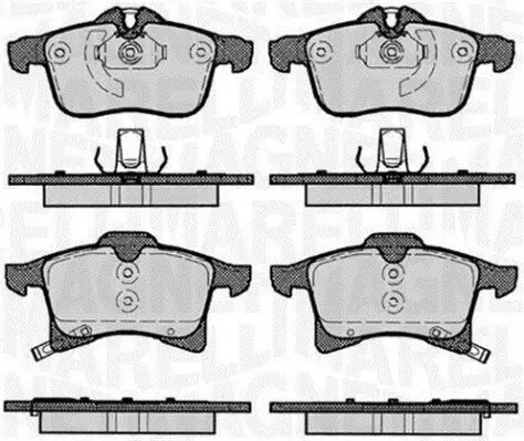 Bremsbelagsatz, Scheibenbremse MAGNETI MARELLI 363916060364