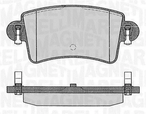 Bremsbelagsatz, Scheibenbremse MAGNETI MARELLI 363916060365