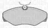 Bremsbelagsatz, Scheibenbremse Vorderachse MAGNETI MARELLI 363916060371