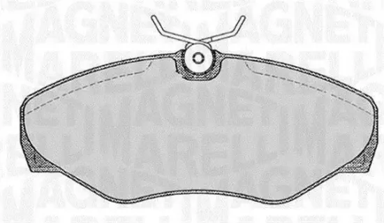 Bremsbelagsatz, Scheibenbremse Vorderachse MAGNETI MARELLI 363916060371 Bild Bremsbelagsatz, Scheibenbremse Vorderachse MAGNETI MARELLI 363916060371