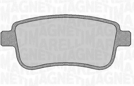 Bremsbelagsatz, Scheibenbremse Hinterachse MAGNETI MARELLI 363916060382 Bild Bremsbelagsatz, Scheibenbremse Hinterachse MAGNETI MARELLI 363916060382