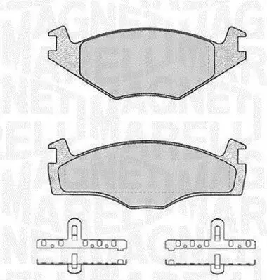 Bremsbelagsatz, Scheibenbremse MAGNETI MARELLI 363916060392 Bild Bremsbelagsatz, Scheibenbremse MAGNETI MARELLI 363916060392