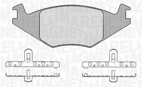 Bremsbelagsatz, Scheibenbremse MAGNETI MARELLI 363916060395