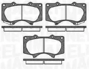 Bremsbelagsatz, Scheibenbremse MAGNETI MARELLI 363916060409