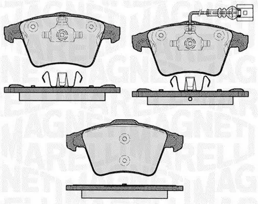 Bremsbelagsatz, Scheibenbremse MAGNETI MARELLI 363916060413 Bild Bremsbelagsatz, Scheibenbremse MAGNETI MARELLI 363916060413