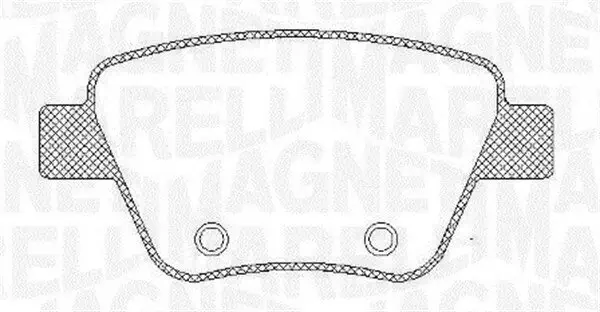 Bremsbelagsatz, Scheibenbremse MAGNETI MARELLI 363916060441