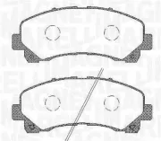 Bremsbelagsatz, Scheibenbremse Vorderachse MAGNETI MARELLI 363916060449