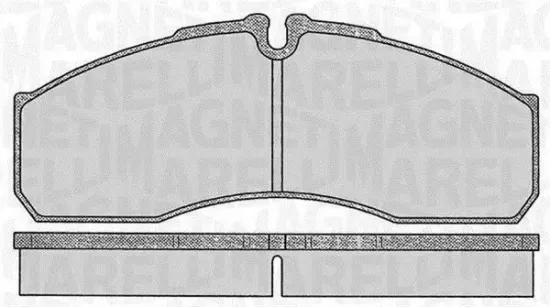 Bremsbelagsatz, Scheibenbremse Vorderachse MAGNETI MARELLI 363916060477 Bild Bremsbelagsatz, Scheibenbremse Vorderachse MAGNETI MARELLI 363916060477