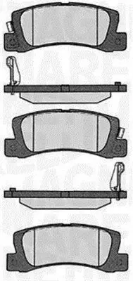 Bremsbelagsatz, Scheibenbremse Hinterachse MAGNETI MARELLI 363916060492 Bild Bremsbelagsatz, Scheibenbremse Hinterachse MAGNETI MARELLI 363916060492