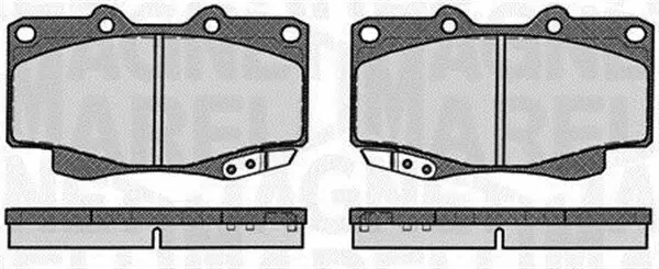 Bremsbelagsatz, Scheibenbremse MAGNETI MARELLI 363916060495