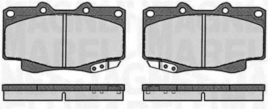 Bremsbelagsatz, Scheibenbremse MAGNETI MARELLI 363916060495 Bild Bremsbelagsatz, Scheibenbremse MAGNETI MARELLI 363916060495