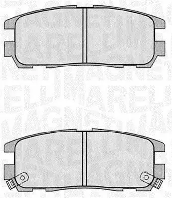 Bremsbelagsatz, Scheibenbremse Hinterachse MAGNETI MARELLI 363916060497 Bild Bremsbelagsatz, Scheibenbremse Hinterachse MAGNETI MARELLI 363916060497