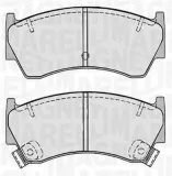 Bremsbelagsatz, Scheibenbremse Vorderachse MAGNETI MARELLI 363916060518