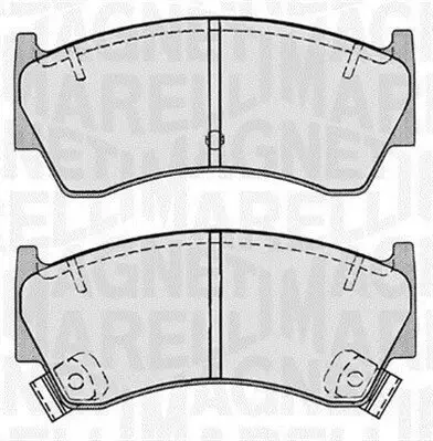 Bremsbelagsatz, Scheibenbremse Vorderachse MAGNETI MARELLI 363916060518 Bild Bremsbelagsatz, Scheibenbremse Vorderachse MAGNETI MARELLI 363916060518