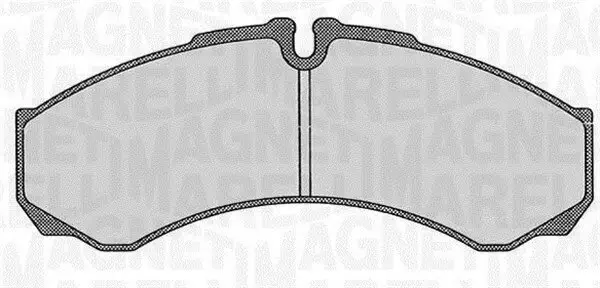 Bremsbelagsatz, Scheibenbremse Vorderachse MAGNETI MARELLI 363916060526