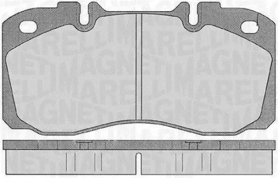 Bremsbelagsatz, Scheibenbremse MAGNETI MARELLI 363916060530 Bild Bremsbelagsatz, Scheibenbremse MAGNETI MARELLI 363916060530