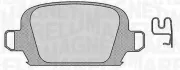 Bremsbelagsatz, Scheibenbremse Hinterachse MAGNETI MARELLI 363916060552