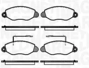 Bremsbelagsatz, Scheibenbremse Vorderachse MAGNETI MARELLI 363916060557
