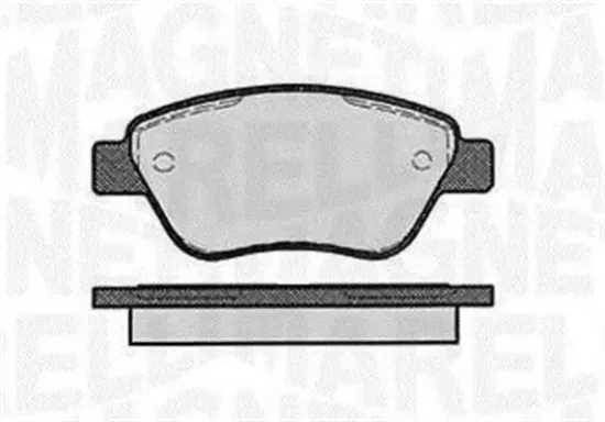 Bremsbelagsatz, Scheibenbremse Vorderachse MAGNETI MARELLI 363916060558 Bild Bremsbelagsatz, Scheibenbremse Vorderachse MAGNETI MARELLI 363916060558