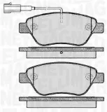 Bremsbelagsatz, Scheibenbremse Vorderachse MAGNETI MARELLI 363916060560