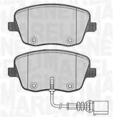 Bremsbelagsatz, Scheibenbremse MAGNETI MARELLI 363916060576 Bild Bremsbelagsatz, Scheibenbremse MAGNETI MARELLI 363916060576